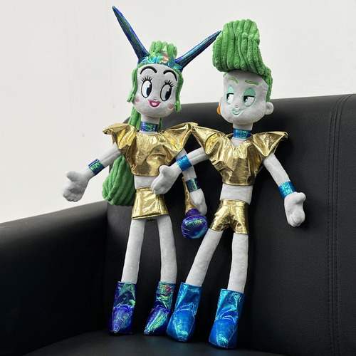 P 2pcs Trolls 3 Velvet And Veneer Muñeca Peluche Juguete