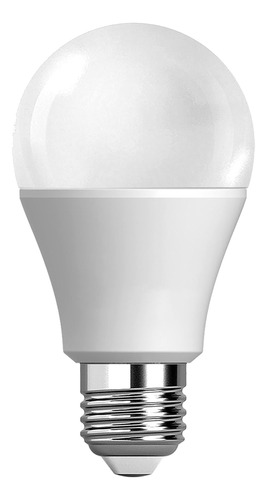 Lámpara Foco Led 8w = 70w Bulbo A60 Rosca Edison E27 Sensor De Movimiento Luz Día Fría Blanca 850 Lúmenes 6500k