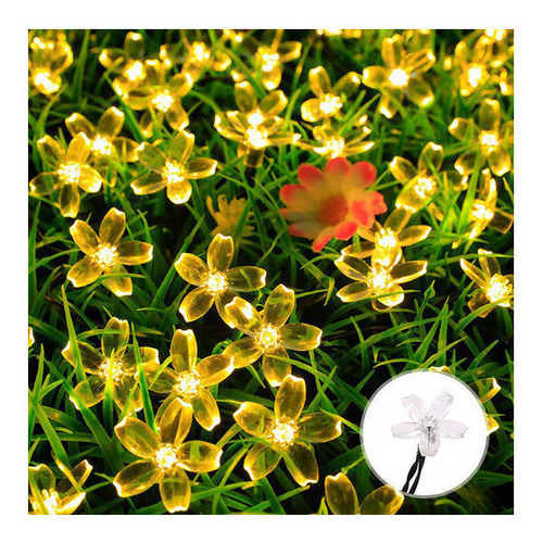 // 20 Luzes Corda Solares Led Luzes Decorativas Jardim