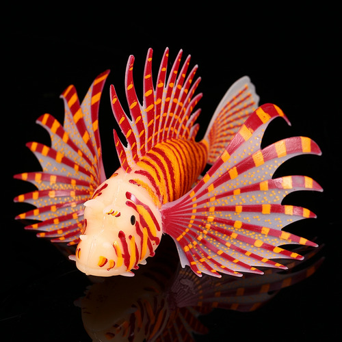 Fluorescência Peixe Ornamentos De Aquário 3d Silicone Arti