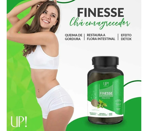 Cha Detox Emagrecedor Efervescente Seca Barriga Finesse