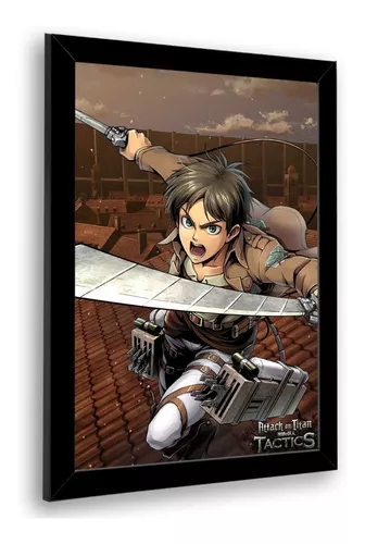 Quadros Attack on Titan Shingeki no Kyojin 21x30cm MDF