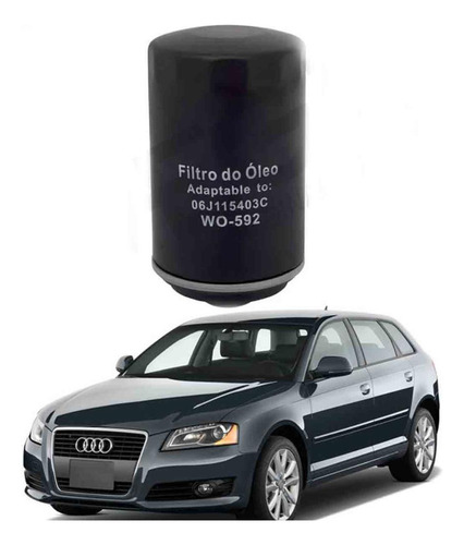 Filtro De Óleo Audi A3 2006 A 2013 Wo592 Wega