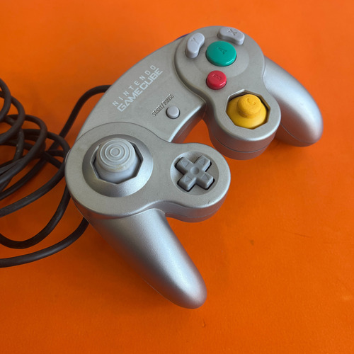 Controle Gamecube Original Prata Prateado (Usado)