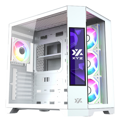 Gabnete Xyz Neutron White 4fans A-rgb 120mm Controlador Dual Chamber
