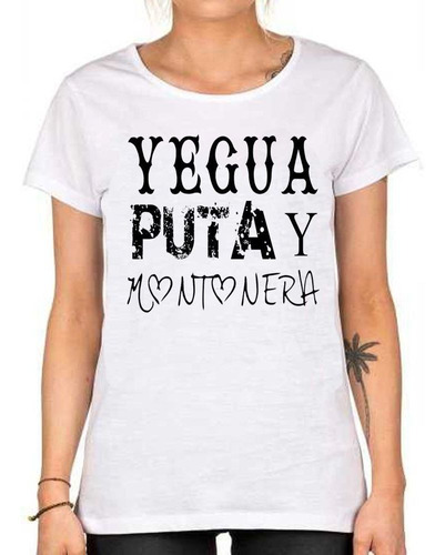 Remera De Mujer Yegua Y Montonera Cristina Frente De Todes 1