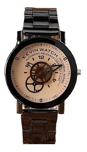 Reloj Kevin Elegante Engranes Acero Dama Casual Caballero