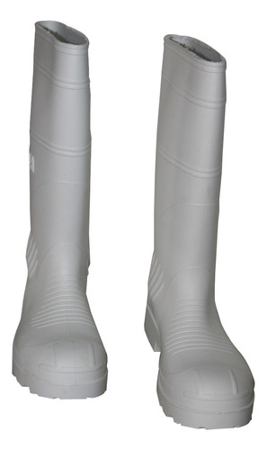 Imagen 4 de 9 de Botas Pvc Caña Larga Con Puntera Supla, Blanca Talla 43 Pc