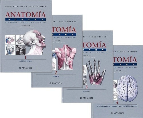 Libro - Anatomia Humana 4 Tomos - Rouviere - Nuevo - Envios 