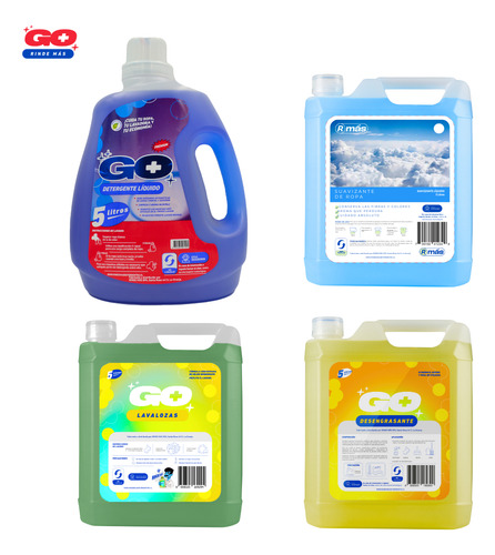 Pack Premium Go+ Todo Para El Hogar 5 Litros.