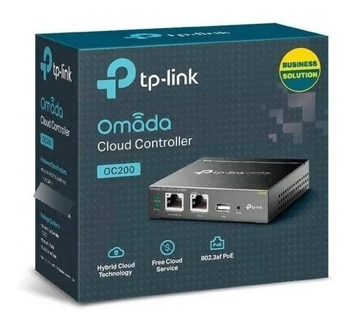 Controlador Eap Tp-link Cloud Omada Oc200 2 Lan Poe 1 Usb Cor Chumbo