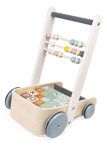 Andador Com Blocos Janod Linha Sweet Cocoon Para Bebês