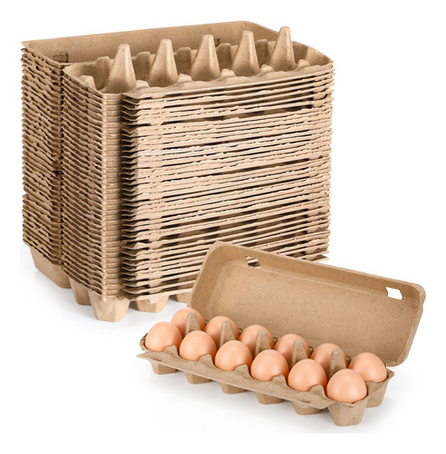 Cartones De Cartón Para Huevos, 20 Unidades, Pulpa De Papel