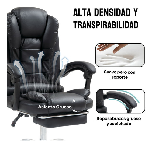Silla Ejecutiva Eoland Gerencial Ergonomica Negra