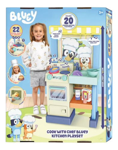 Mini Cocina Bluey Con Accesorios Original Set Cocinita
