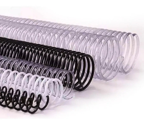 Espirales Plasticos X 10 Unidades Anilladora 17 Mm 100 Hojas
