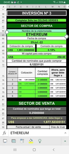 Planilla Trading Teléfonos -duo Cedears Criptomonedas Bonos