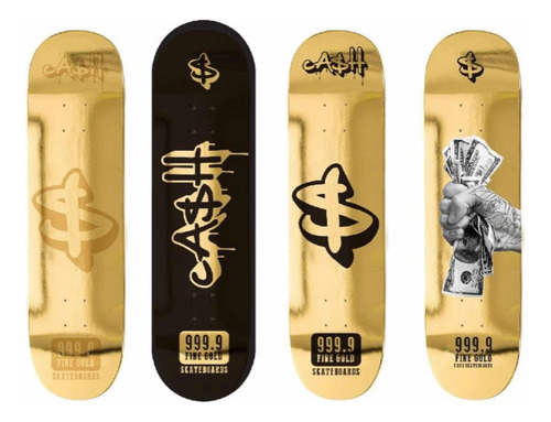 1 Tabla Cashskate Golden Series Distintos Modelos + Lija!