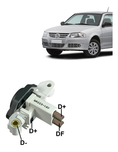 Regulador Voltagem Gol 2.0 Mi 16v Ar Condicionado Ga223 14v