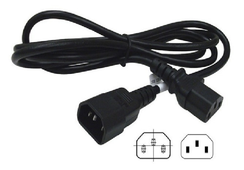 Oracle Lec320 C13 A C14 Cable Extensión De Alimentación De 3