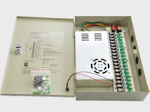 Fuente De Poder Para 18 Cámara Cctv Dc12v 30a Magnotec