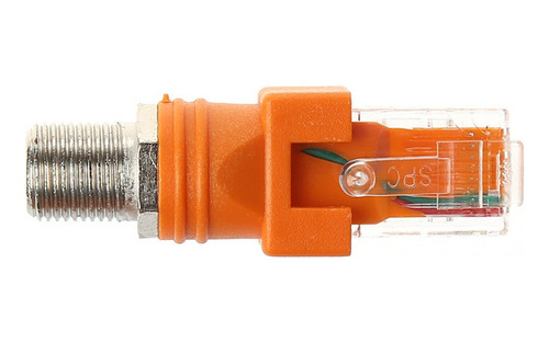 F Hembra A Rj45 Macho Adaptador De Acoplador De Barril Coaxi