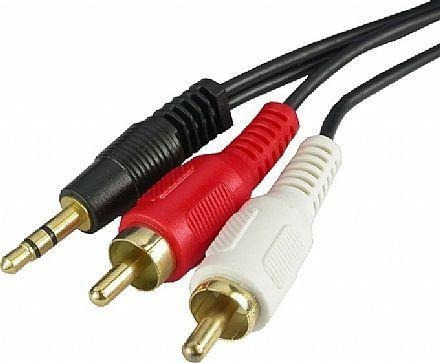 Imagem 3 de 4 de Adaptador Óptico X Rca + Cabo Óptico + Cabo 2 Rca X P2 Macho