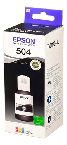 Tinta Epson T504120 Negro De 127ml L4160//l6161/l6171