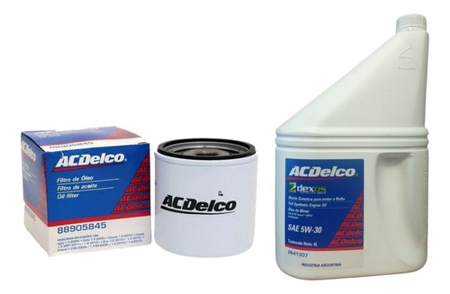 Filtro Aceite + Aceite Sintetico Acdelco Onix Prisma 3c