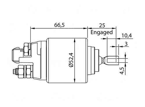 Solenoide Tipo Bosch Volkswagen Bora/polo/fox 12v.