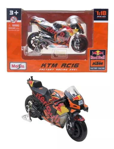 Miniatura Moto Corrida Ktm Rc 390 Coleção Maisto 1/18