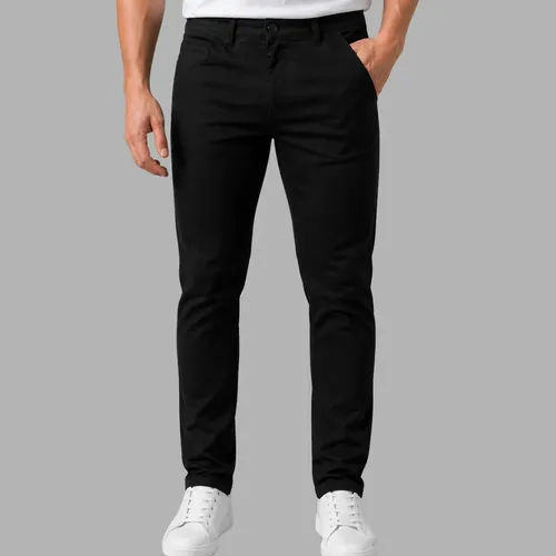 Calça Masculina Sarja Premium Esporte Fino Bolso Faca Lycra - R$ 46,84