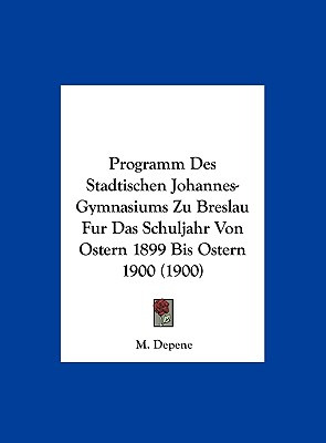 Libro Programm Des Stadtischen Johannes-gymnasiums Zu Bre...