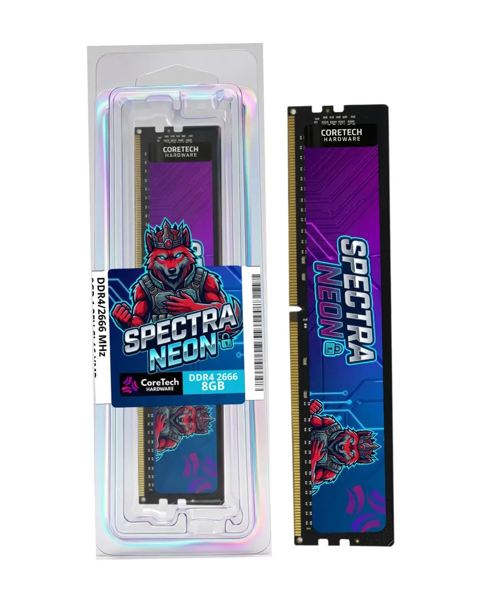 Memória RAM DDR4 8GB 2666MHz Desktop Spectra Neon Coretech
