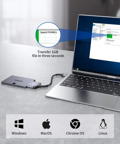 Adaptador De Cable Sata A Usb A 3.0 Para Hdd/ssd Sata Iii 2.