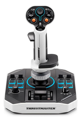 Thrustmaster Sol-r1 Flightstick Space Flight Simulation Cor Branco