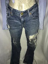 Comprar Sexy Pantalón Mezclilla Rotos American Eagle Detalle