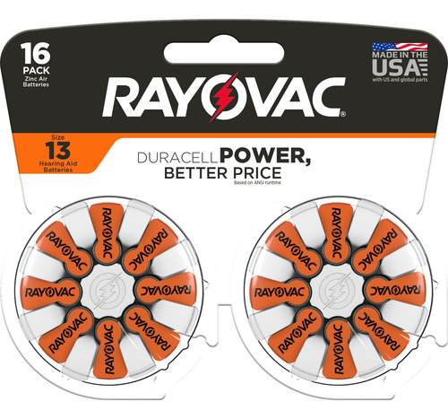 Rayovac Baterias De Audifonos Tamano 13, Baterias De Audifon