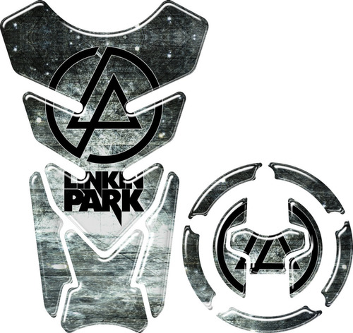 Adesivo Protetor 3d Tanque Bocal Gsx-s 750 1000 Linkin Park