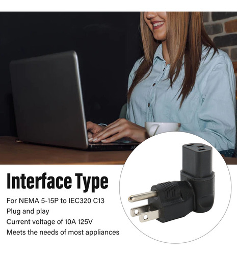 Adaptador De Corriente 515p A Iec320 C13, 4 Piezas Para Conv