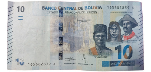 Billete Bolivia 10 Bolivianos 