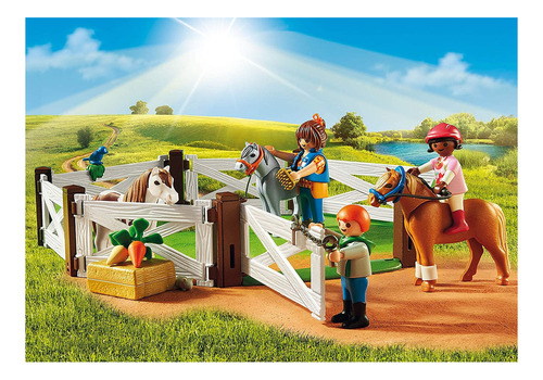 Juego De Granja De Ponis Playmobil