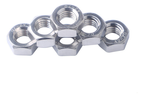 Tuerca Hexagonal De Acero Inoxidable 304 De 1/4 -20