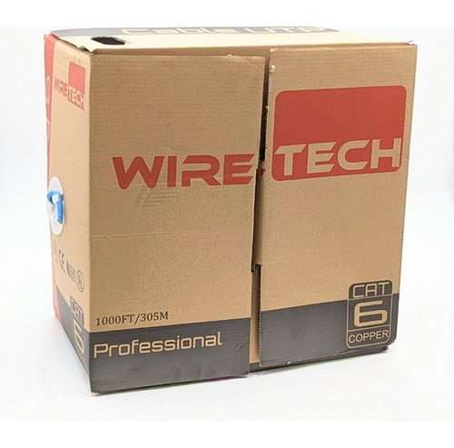 Cable Utp Cat6 100% Cobre Wiretech Interior 305m