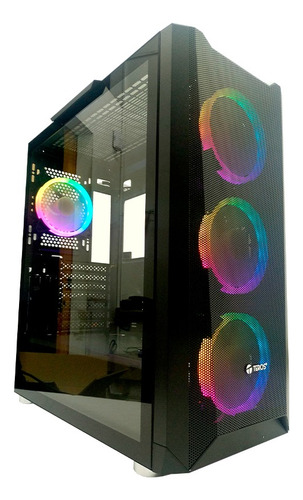 Case Gamer Teros 4-fan-argb-incluidos Atx/e-atx/matx 3usb 