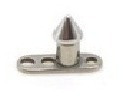 Microdermal Piercing Intradermal Surface Acero Corazon