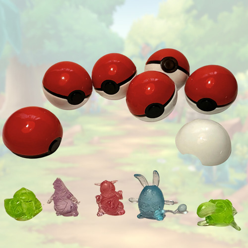 100 Pokebolas De 1 Pulgada + 100 Pokebolas De 2 Pulgadas