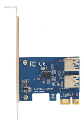 Tarjeta Elevadora Pcie Pci E De 1 A 2, Buena Flexibilidad, A