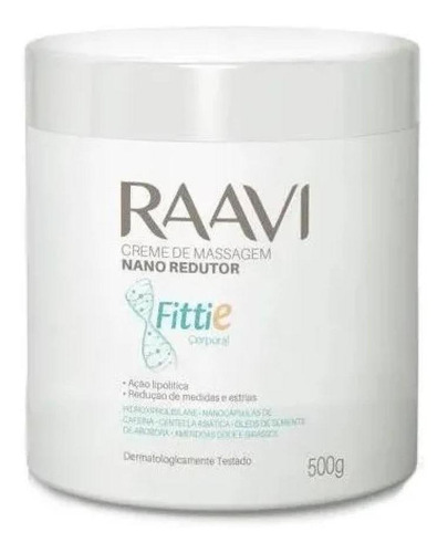 Creme De Massagem Raavi Nano Redutor Fittie 500kg