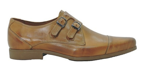 Zapato Vestir Hombre Hebilla Cuero Suela L Base Caucho C